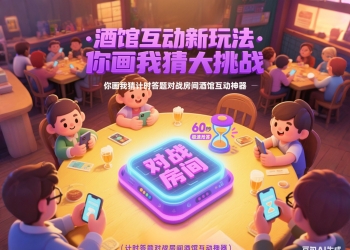 你画我猜计时答题对战房间酒馆互动神器H5开源