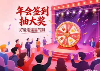 公司企业年会活动会销现场大屏签到抽奖Web开源