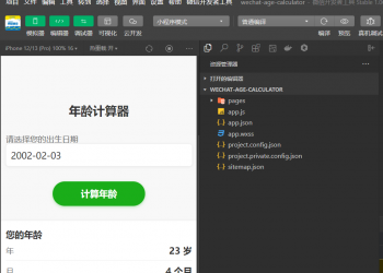 年龄计算器小工具流量主微信小程序开源用户手册