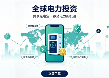 海外理财平台 共享充电宝移动电力投资平台 中英文双语理...
