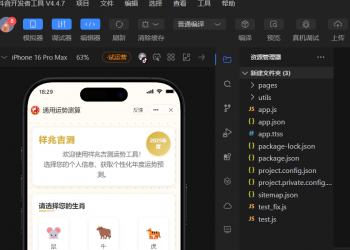 运势测算抖音快手微信小程序看广告流量主开源定制