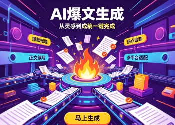 AI爆文生成系统源码，链接改写文章合并话题生成一站式内...