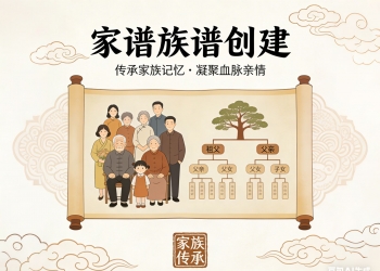 家族族谱生成制作创建管理H5抖音快手微信小程序看广告流...