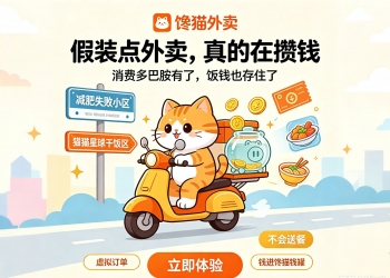 馋猫外卖攒钱 H5 全套源码 假装点外卖