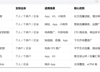 个体户 / 个人开发者适用的广告联盟平台全攻略