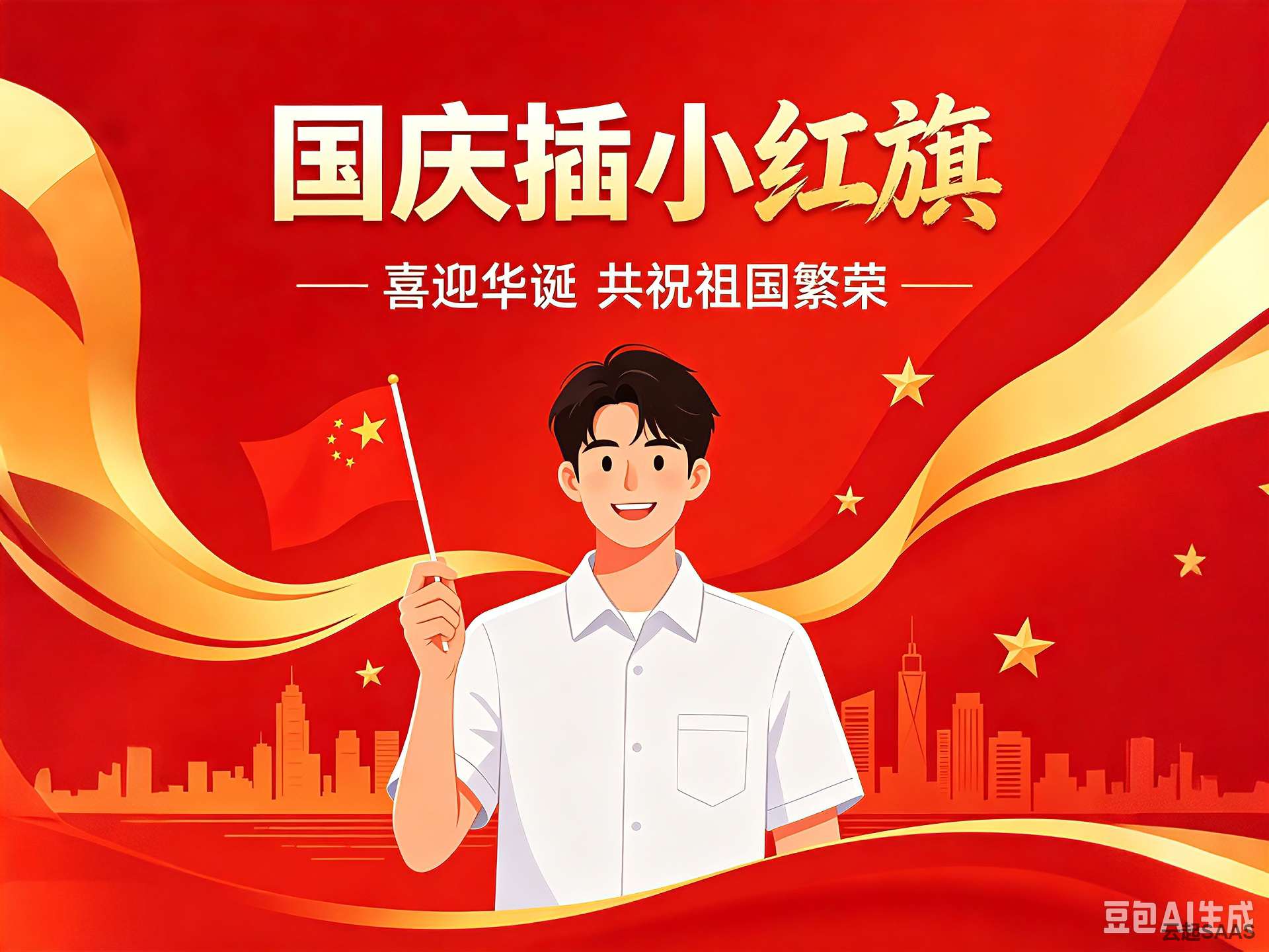 国庆小红旗平面插画广告图 (2).jpg